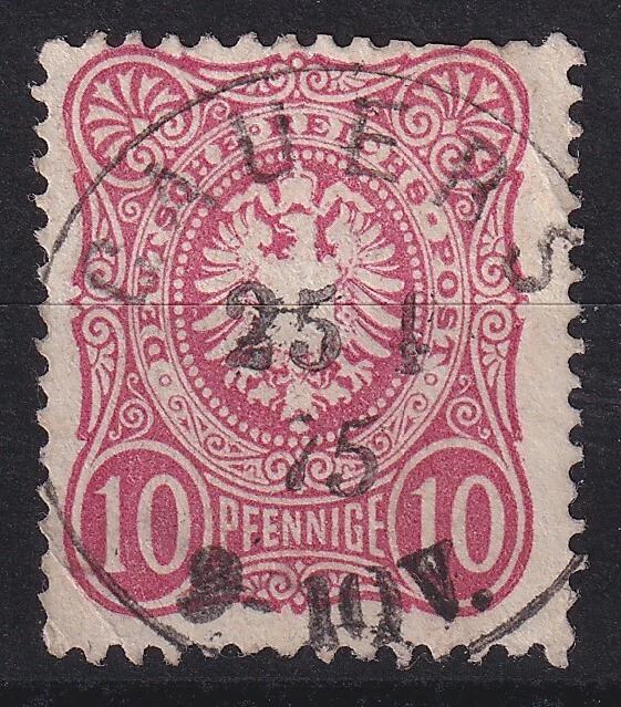 64936) GAUERS Schlesien 1875 nachverwendeter Preußen-Stempel