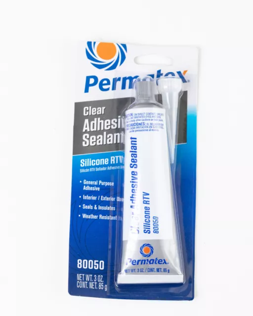 Permatex 80050 Transparent Rtv Silicone Joint Adhésif