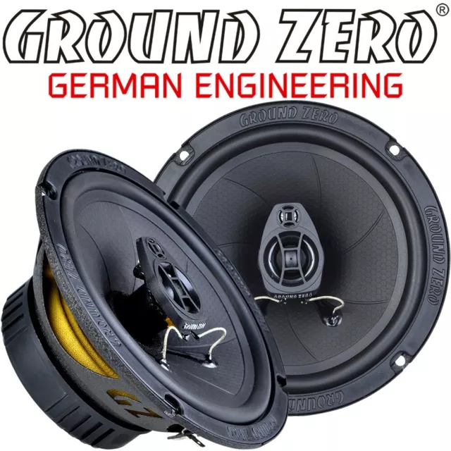 Ground Zero GZIF 6.5 2-Wege 165mm 16,5cm 120W Auto Lautsprecher Paar ink. Gitter