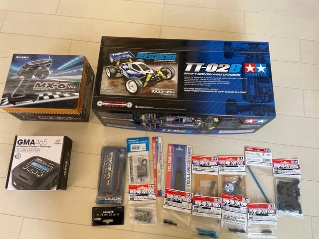 TAMIYA TT02B NEO Scorcher RC Car Kit with Multiple Option Parts 1/10 ...