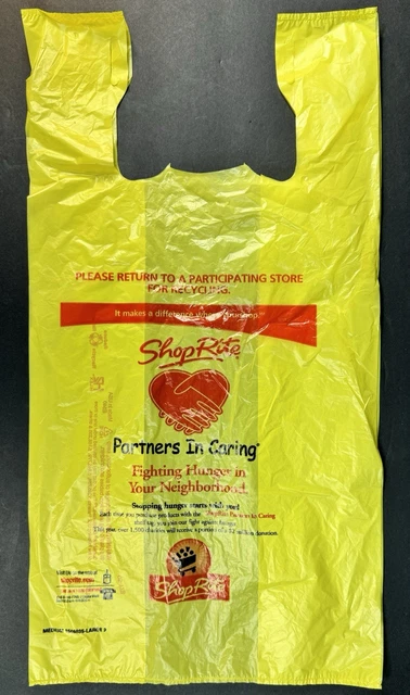 SHOP RITE VINTAGE Plastic Bag PicClick CA