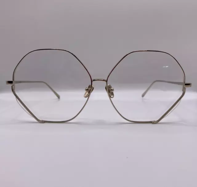 Linda Farrow Fawcet LFL/1010/7 6264 Silver Metal Eyeglasses Frame 61-12-140 6264