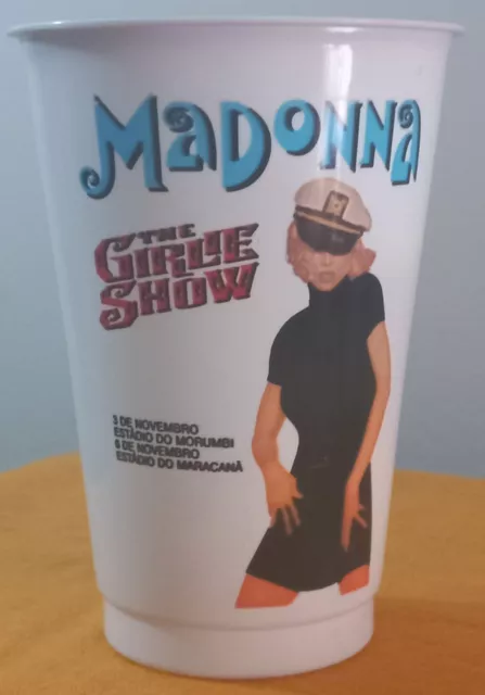 Madonna - "The Girlie Show" Plastic Cup - 1993 - Brasil