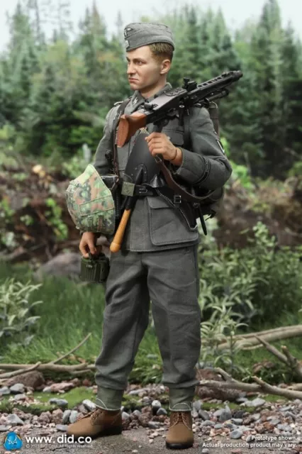Stock 1/6 DID CORP D80169 Otto - WWII German 12th SS Panzer Division MG42 Gunner 3