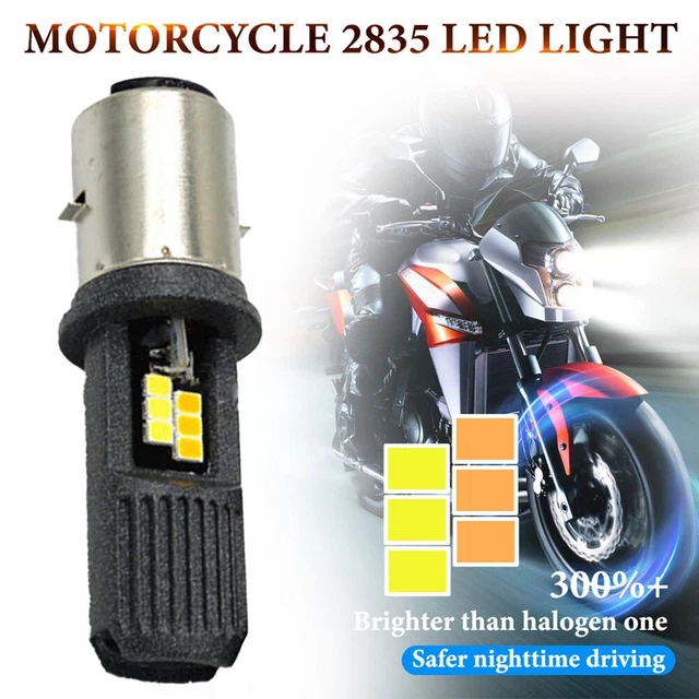 Lampadine LED Moto BA20D - Bianco Ghiaccio 6000K, Abbagliante/Anabbagliante, Per Scooter E Motocicli - Foto 13