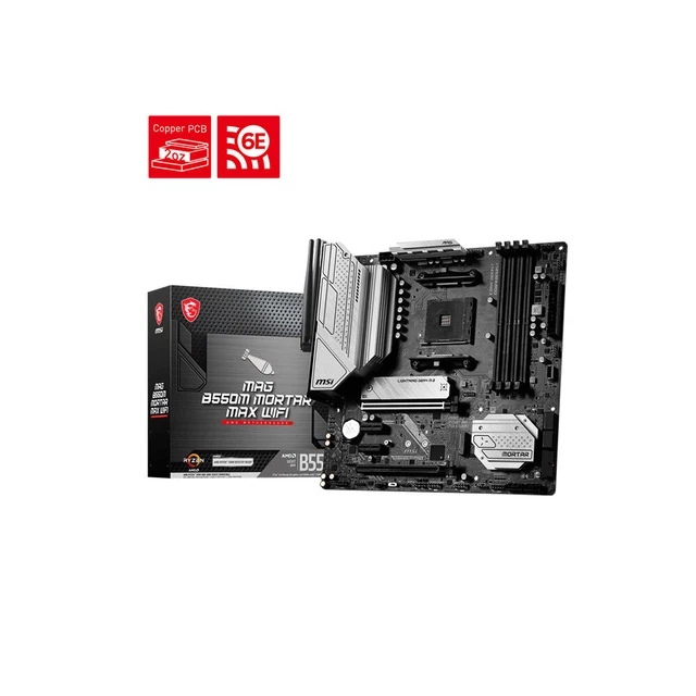 MSI MAG B550M MORTAR MAX WIFI Micro ATX Motherboard Socket AM4 AMD B550