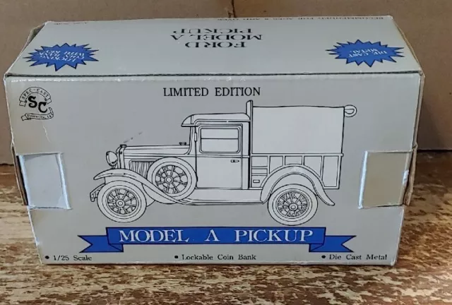 2014 Model A Pickup Ford Motor Co. Die Cast Lockable Coin Bank "Limited Edition"