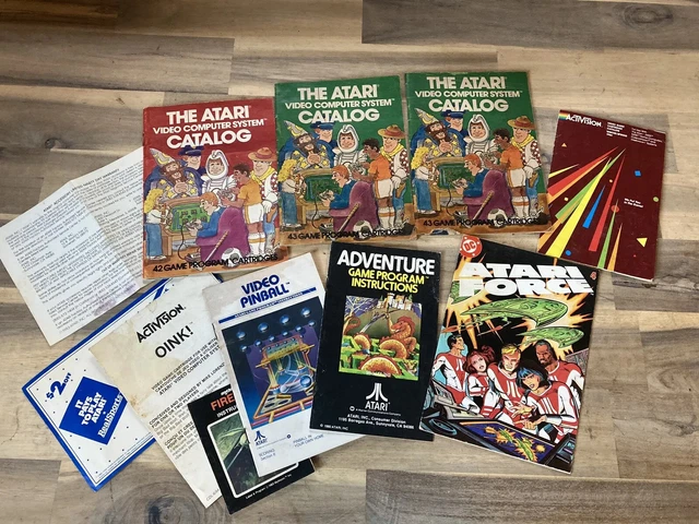 Atari 2600 Manual Lot - Catalogs, Instructions, Manuals, Atari Force Comic 4