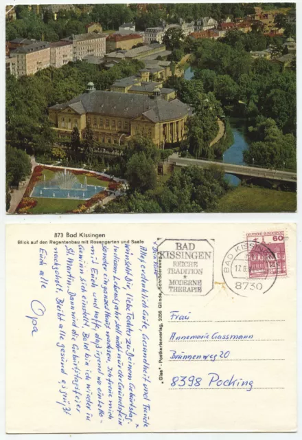 27300 - Bad Kissingen - Regentenbau - Ansichtskarte, Werbestempel 17.6.1984