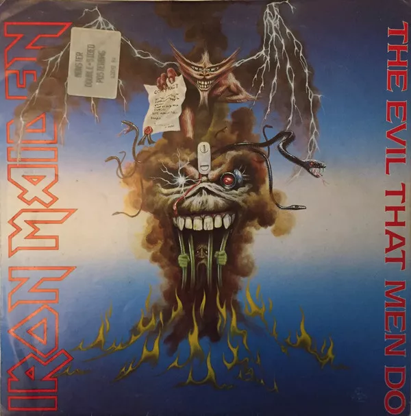 Iron Maiden - The Evil That Men Do (12", Single, Ltd, Pos)