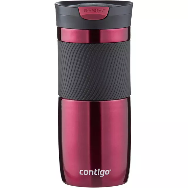 Tasse de voyage isolée Contigo 16 oz Byron Snap Seal en acier inoxydable - vivante