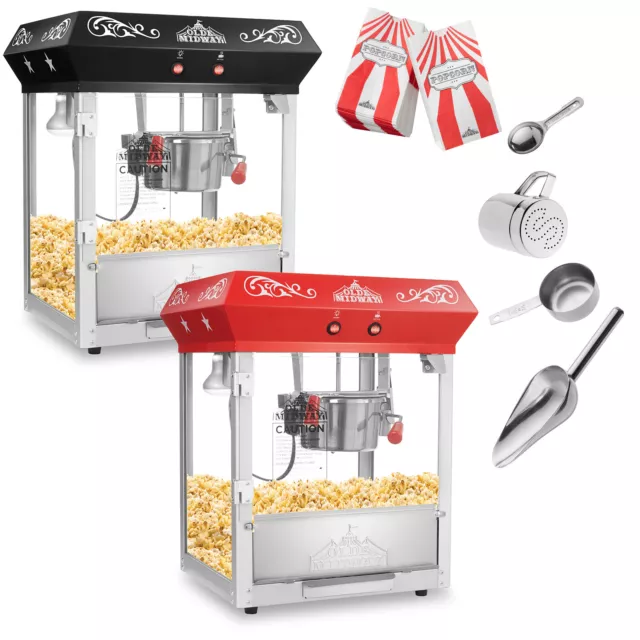 Bar Style Popcorn Machine Maker Popper with 4-Ounce Kettle