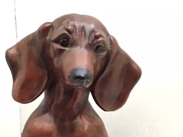 Dachshund Wiener Dog Ceramic Figurine Brown