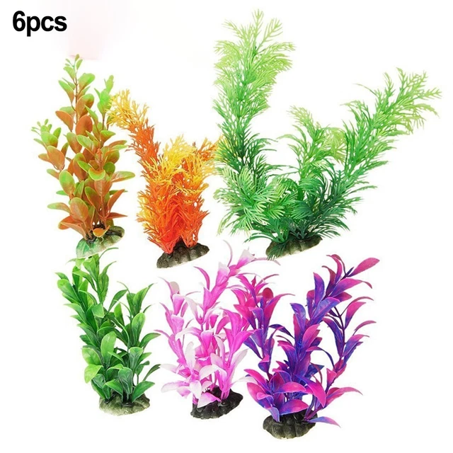 Pianta artificiale erba acquatica parti serbatoio accessori 16 cm decorazione alghe 4