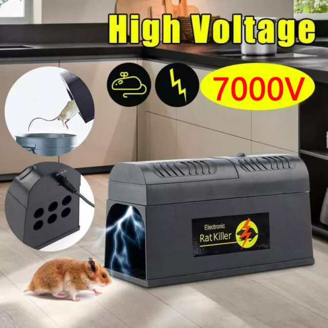 Profi Elektronische Rattenfalle Mäusefalle Rattenköderstation High Voltage 7000V