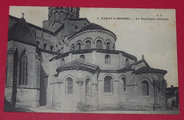 Cpa 1920-1930 France Saone & Loire 71 Paray-Le-Monial Abside Abbaye