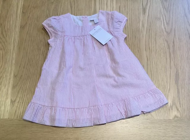 The Little White Company 🩷 Seersucker Dress, Age 6-9 Months - NWT