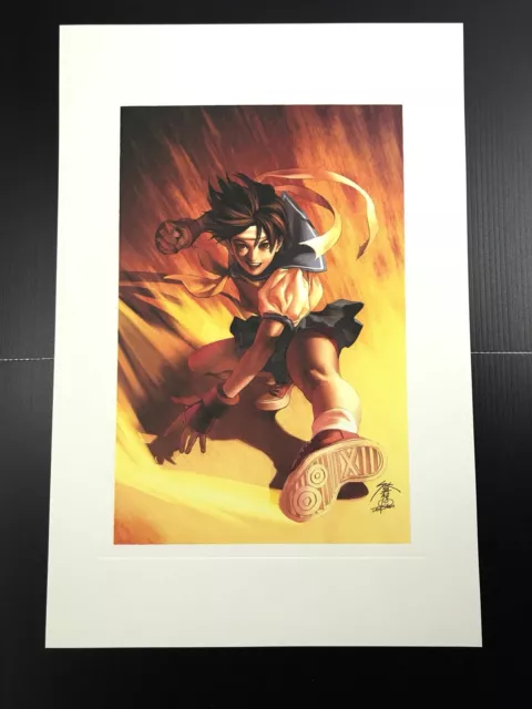 Street Fighter Sakura Kasugano Capcom Jo Chen Art Limited Edition Print Mint