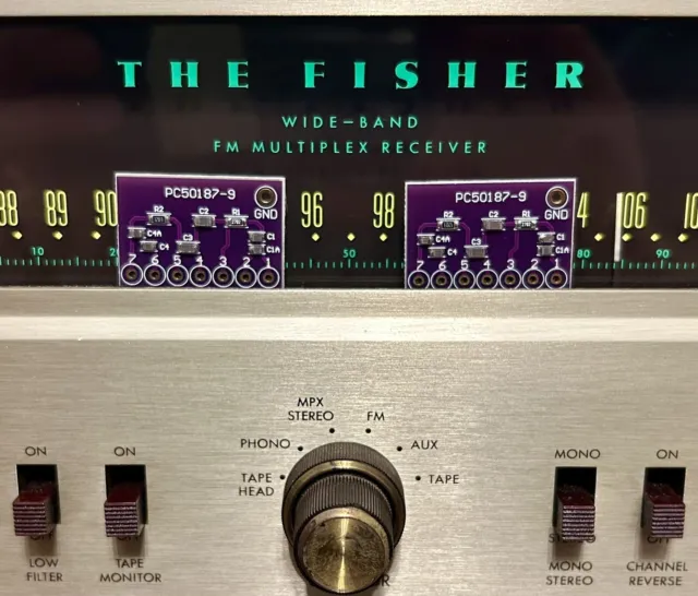 The Fisher 800B, 800C Receiver PEC PC50187-9 tone control board upgrade!