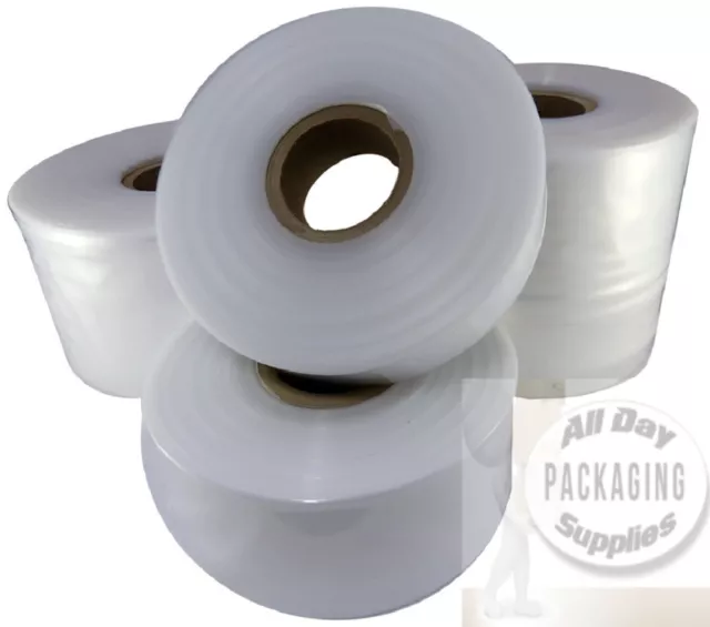 Strong Layflat Tubing Polythene Plastic Rolls - 15 Sizes All Qtys 250 500 Gauge