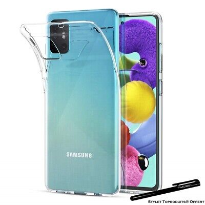 Coque silicone gel transparente ultra mince pour Samsung Galaxy A51