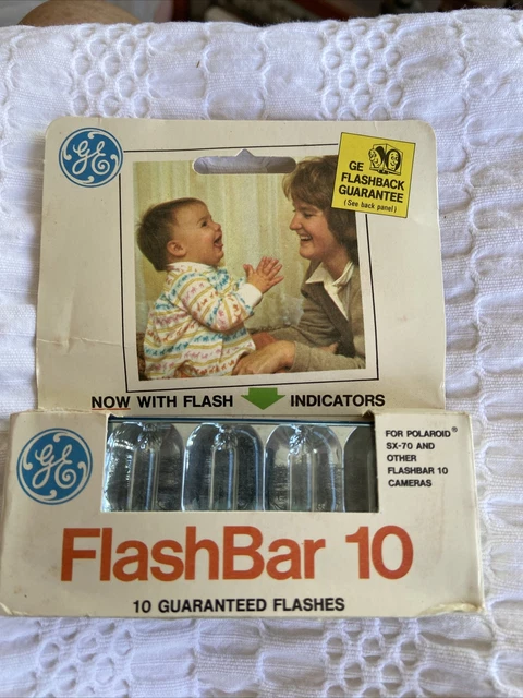 VTG GE Flash Bar II for Polaroid SX-70 Film Camera 10 Flashes