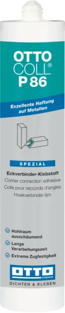 Ottocoll P86 310ML Eckverbinder-Klebstoff para el Interior & Füllt Hohlräume