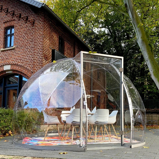 Iglu Glas-Iglu Glaskuppel Glasiglu Geo Kuppelzelt Zelt Wintergarten Pavillon