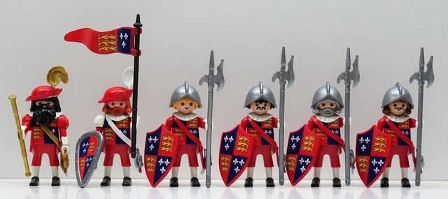 5 X Braunschweiger Garde Soldat Noir Playmobil Napoléon Brunswick