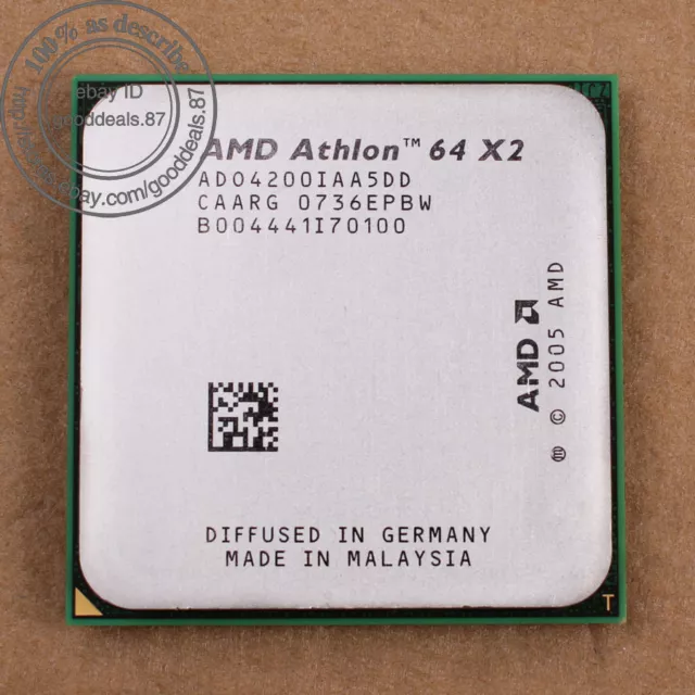 AMD Athlon 64 X2 4200+ - 2.2 GHz  AM2+ CPU Processor 1000 MHz