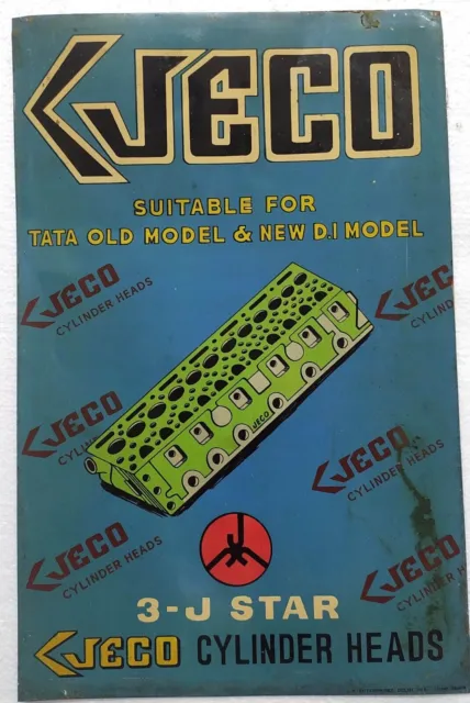 JECO Cylinder Heads Vintage Advertising Tin Sign Free Shipping