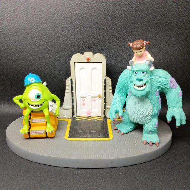 DISNEY PIXAR MONSTERS Inc. Table Figure Clock Sulley Mike Wazowski Boo ...