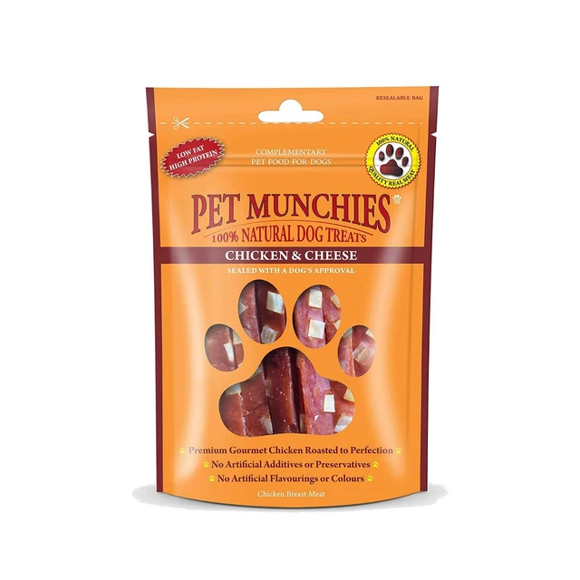 Mascotas para perros golosinas para mascotas carne de entrenamiento boca baja en grasa bocadillos pollo queso paquetes de 100 g