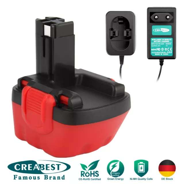 3.5AH 12V Ni-MH Akku/Ladegerät für Bosch BAT045 PSR 12VE-2 PSB 12 VE-2 GSR 12-1