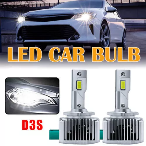 2X 180W D3S LED Headlight Kit Bulbs 20000LM 6000K White Replace Conversion Lamp