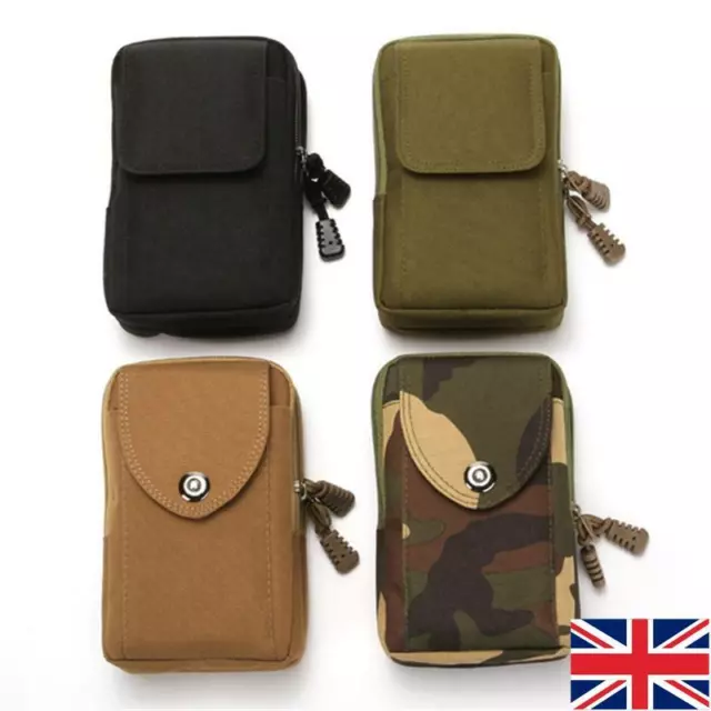 Tactical Molle Pouch Belt Waist Bag Men Tool Bag Mobile Phone Case Outdoor UK