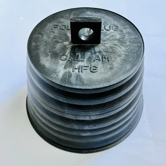 Poly Plug Temporary Plug 5" Black Cal Am