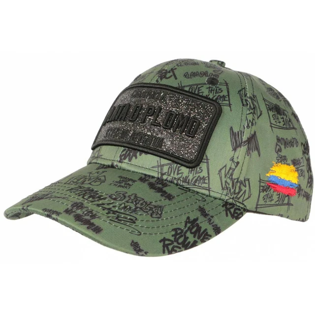 Casquette Streetwear Plata O Plomo Noir Et Vert Strass - Taille Unique, Neuve Avec étiquettes