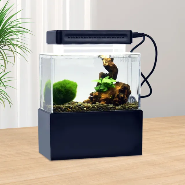 Mini Acrylic Fish Tank Ecological Grass Tank Fish Turtle Shrimp Small Aquarium
