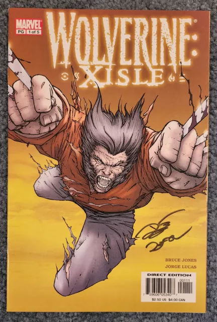Wolverine Xisle #1 Signed by Writer Bruce Jones Marvel Comics 2003 Unread - NM
