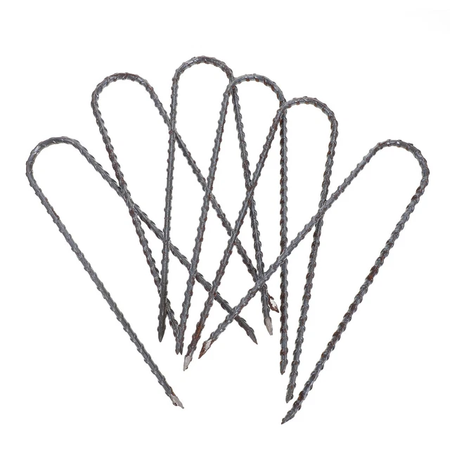 Lot De 8 Sardines à Tente Galvanisées 30 Cm - Ancrage Sol Robuste Avec Anneau Pour Tente Et Abri