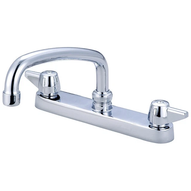 Central Brass Polished Chrome Kitchen Faucet - 8" Installation