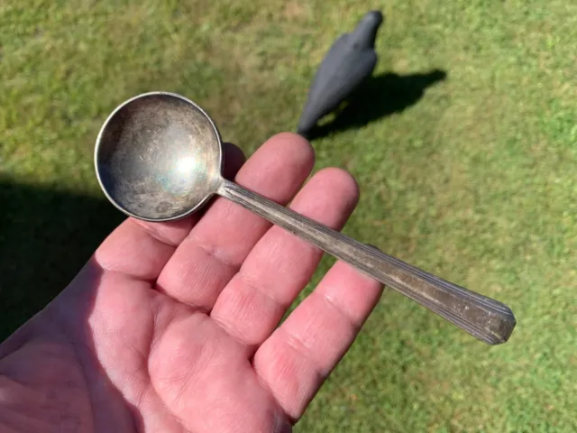 Vtg Southern Pacific Railroad Railway Silver Condiment Spoon 5.75” dining car