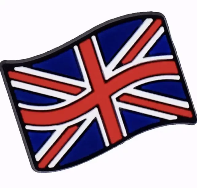 Cionondoli scarpe Jibbitz croc Regno Unito Gran Bretagna bandiera britannica