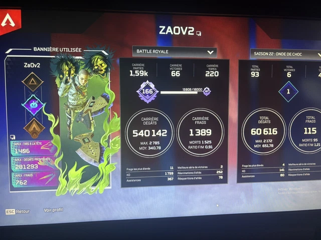 Compte Apex Legends Pour Xbox Series X/S - Neuf, Jeu De Tir Battle Royale