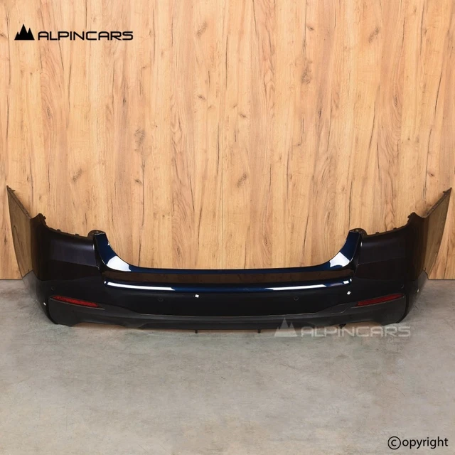 BMW G30 LCI M PAKET Heckstosstange rear bumper Carbon Schwarz Metallic ...