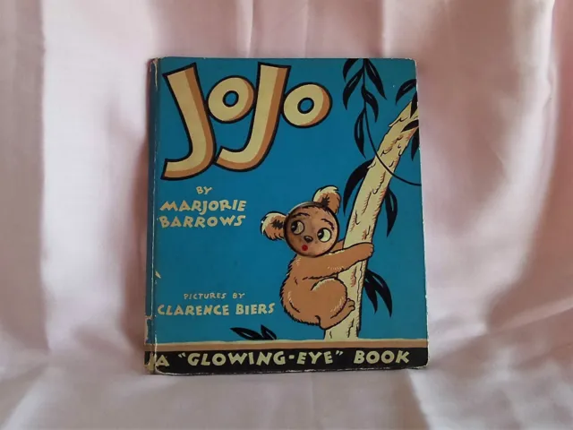 Vtg Koala Bear Jojo by Marjorie Barrows Glowing Eye Book Rand McNally 1946 Biers