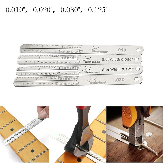 Professional Guitar Fretboard Protector Stainless Steel Nut Repair Tool Set