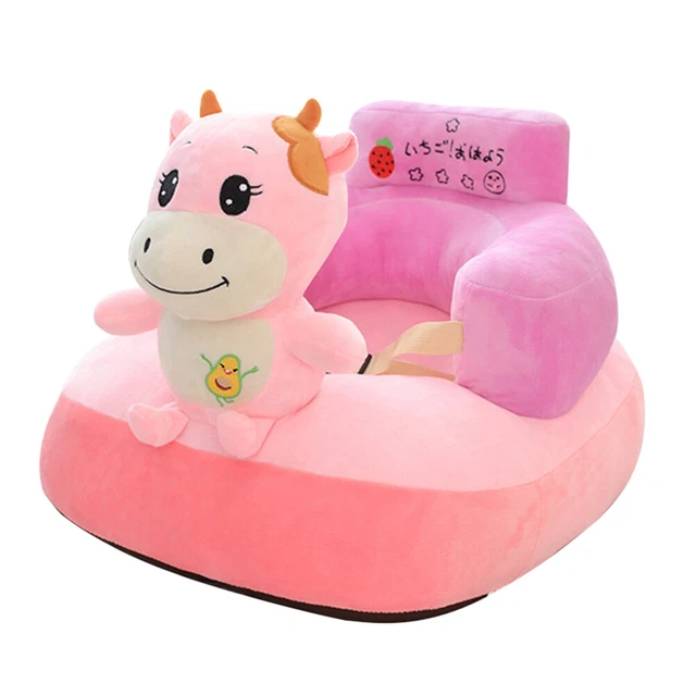 Funda de sofá para bebé con asiento lavable suave sin base de relleno (vaca)