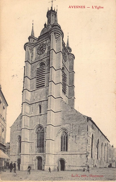 Carte Postale Ancienne Dept 59 Nord - Avesnes l' Eglise